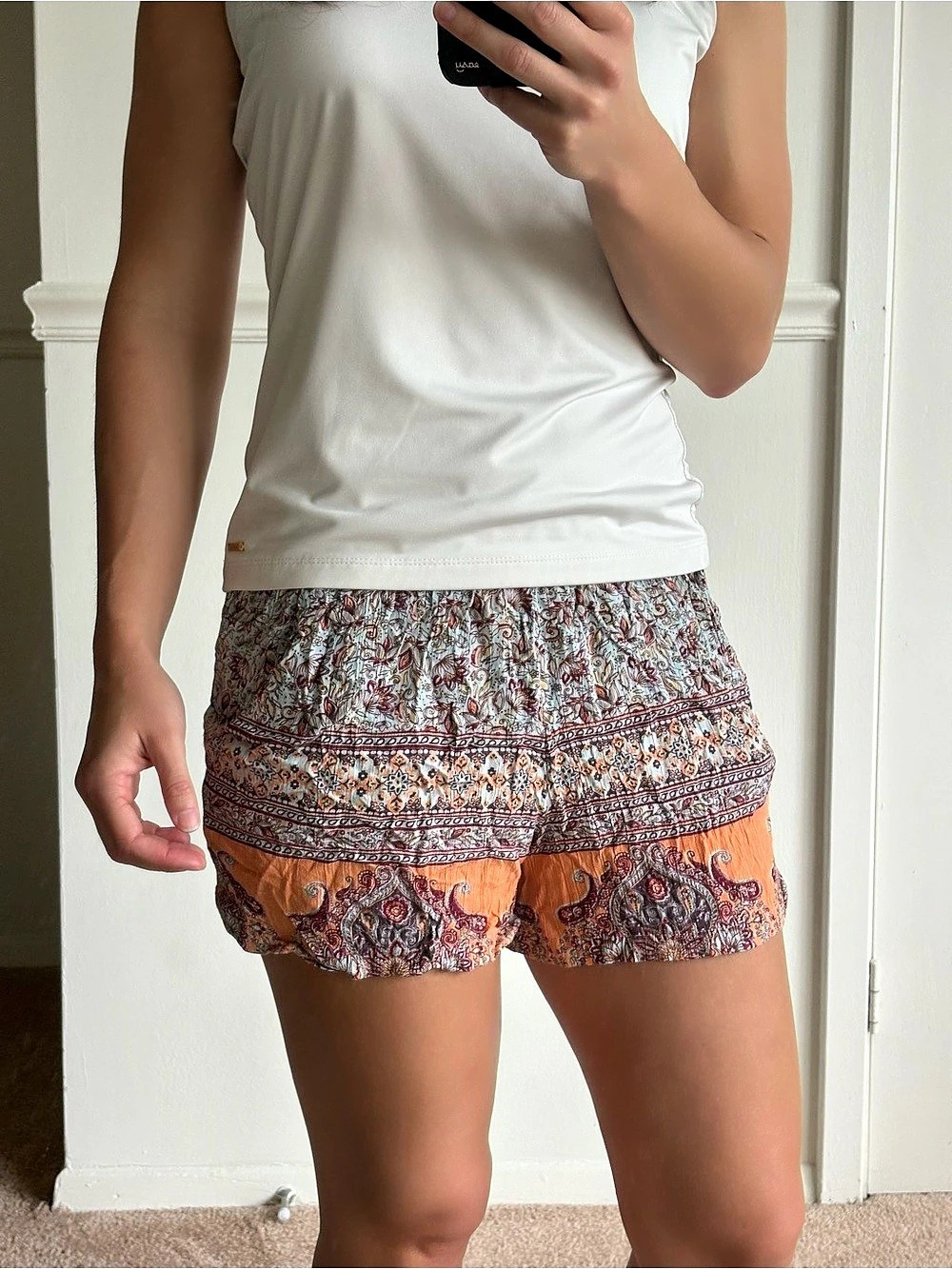Francesca's Boho Ruffle Shorts
